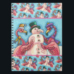 PINK FLAMINGOS MAKEN SNOWMAN, FUNNY CHRISTMAS BIRD NOTITIEBOEK<br><div class="desc">GEKKE VLAMINGOS DIE PINK SNOWMAN MAKEN. ZEKER OM TE PASSEN. NOTITIEBOEK (gelaagd). MAAKT NICE JOURNAL *Customize ... .Zoek overeenkomende items Susan Brack-Design</div>