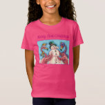 PINK FLAMINGOS MAKEN SNOWMAN, FUNNY CHRISTMAS BIRD T-SHIRT<br><div class="desc">FLAMINGOS MAKEN PINK SNOWMEN. SCHATTIGE "MERRY PINK CHRISTMAS"-HOLIDAY T-SHIRT *Aanpassen ... . Meer kleuren,  stijlen en Design van Susan Brack</div>