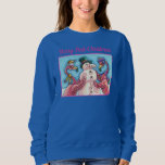 PINK FLAMINGOS MAKEN SNOWMAN, FUNNY CHRISTMAS BIRD TRUI<br><div class="desc">FLAMINGOS MAKEN PINK SNOWMEN. SCHATTIGE "MERRY PINK CHRISTMAS" HOLIDAY SWEATSHIRT *Pas ...  aan. Meer kleuren,  stijlen,  Genders Susan Brack-Design</div>