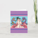 PINK FLAMINGOS MAKEN SNOWMAN, FUNNY CHRISTMAS Blan Kaart<br><div class="desc">GEKKE VLAMINGOS DIE PINK SNOWMAN MAKEN. ZEKER OM TE PASSEN. HUROUWELIJKE HOLIDAY (BLANK INSIDE) KAART/ENVELOPE *Aanpassen ... .Zoek overeenkomende items Susan Brack-Design</div>