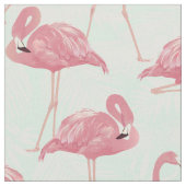 Pink Flamingos Pattern fabric Stof (Close Up)