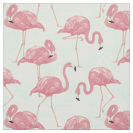 Pink Flamingos Pattern fabric Stof