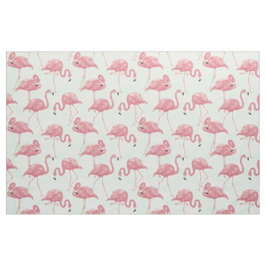 Pink Flamingos Pattern fabric Stof (Fat Quarter)