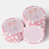 Pink Flamingos Personalized  Poker Chips (Opstapeling)