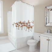 Pink Flamingos Shower Curtain Douchegordijn (In situ)