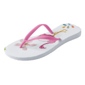 Pink Flamingos Summer Fun Teenslippers (Schuin)