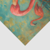 Pink Flamingos – Tropical Coastal Decoupage Tissuepapier (Detail)