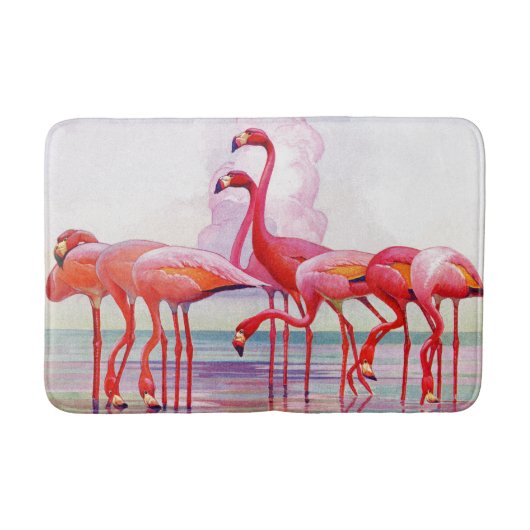 Pink Flamingos van Francis Lee Jaques Badmat (Voorkant)