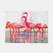 Pink Flamingos van Francis Lee Jaques Deurmat (Voorkant)