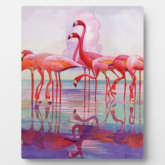 Pink Flamingos van Francis Lee Jaques Fotoplaat (Voorkant)