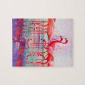Pink Flamingos van Francis Lee Jaques Legpuzzel (Horizontaal)