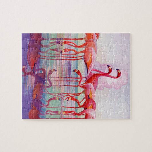 Pink Flamingos van Francis Lee Jaques Legpuzzel (Horizontaal)