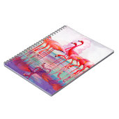 Pink Flamingos van Francis Lee Jaques Notitieboek (Linkerzijde)
