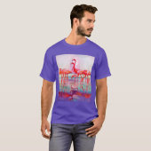 Pink Flamingos van Francis Lee Jaques T-shirt (Voorkant volledig)