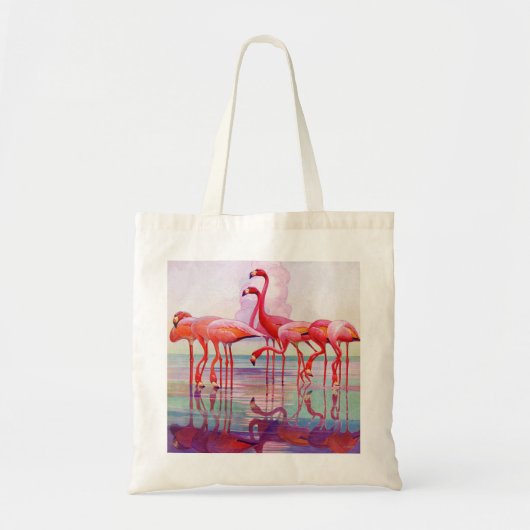 Pink Flamingos van Francis Lee Jaques Tote Bag (Voorkant)