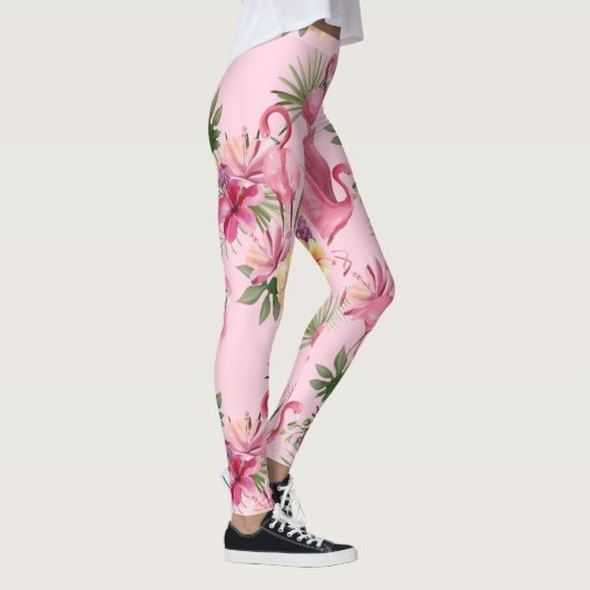Pink Flamingos-vlucht Leggings (Rechts)