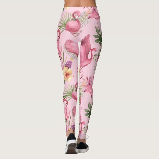 Pink Flamingos-vlucht Leggings (Achterkant)