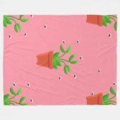 Pink Fleece Deken (Voorkant (Horizontaal))