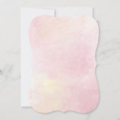 Pink Floral 15e verjaardag Quinceanera Party Kaart (Achterkant)