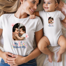  Pink Floral 1st Mother's Day Custom Keepsake