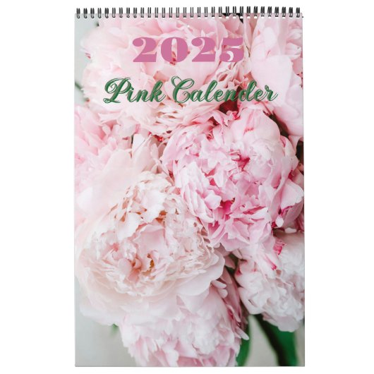 Pink Floral 2025 Calender Kalender (Hoes)