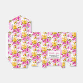 Pink Floral 25th Wedding Anniversary  Bedankdoosjes (Uitgevouwen)