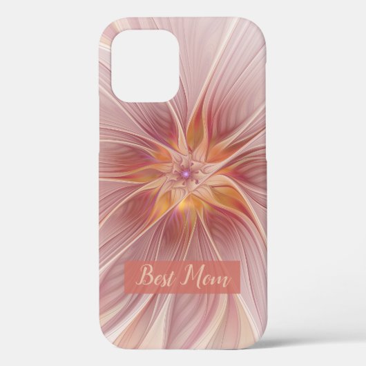 Pink Floral Abstract Fractal Art Flower Best Mam Case-Mate iPhone Case (Achterkant)