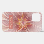 Pink Floral Abstract Fractal Art Flower Best Mam Case-Mate iPhone Case (Achterkant (horizontaal))