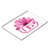Pink Floral Aesthetic Journal Notebook Notitieboek (Linkerzijde)
