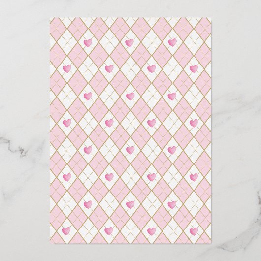 Pink Floral Alice in Wonderland Vrijgezellenfeest  Folie Uitnodiging (Achterkant)