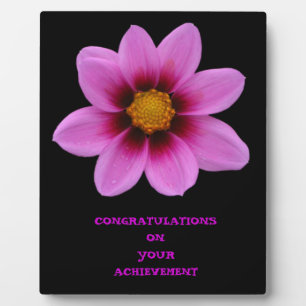 Pink Floral Art Achievement Fotoplaat