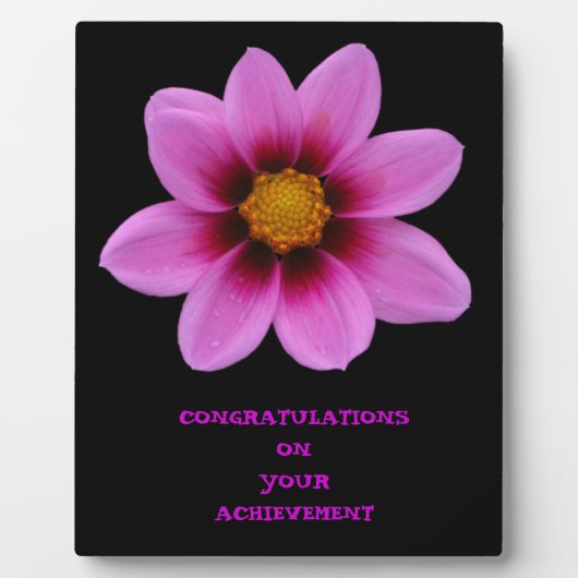 Pink Floral Art Achievement Fotoplaat (Voorkant)