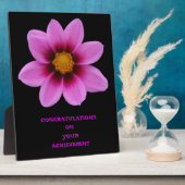 Pink Floral Art Achievement Fotoplaat (Zijkant)