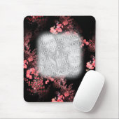 Pink Floral Art Your Photo Lijst Muismat (Met muis)