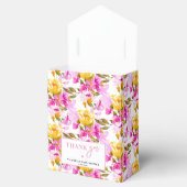 Pink Floral Baby in Bloom Baby Shower Bedankdoosjes (Geopend)