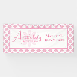 Pink Floral Baby Shower Spandoek