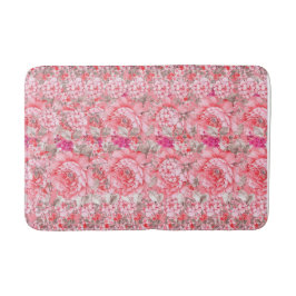 Pink Floral Bath Mat