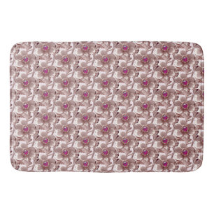 Pink Floral Bath Mat
