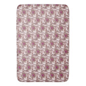 Pink Floral Bath Mat (Voorkant Verticaal)