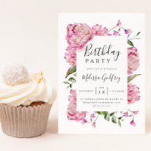 Pink Floral Birthday Party