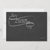 Pink Floral Birthday Uitnodiging (Achterkant)