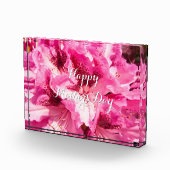 Pink Floral Bliss - Gepersonaliseerde Moederdag Fotoblokken (Rechts)