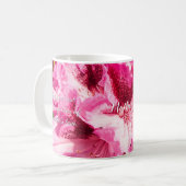 Pink Floral Bliss - Gepersonaliseerde Moederdag Koffiemok (Voorkant links)
