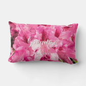 Pink Floral Bliss - Gepersonaliseerde Moederdag Kussen (Achterkant)