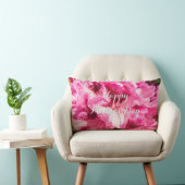 Pink Floral Bliss - Gepersonaliseerde Moederdag Kussen (Stoel)