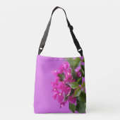 Pink Floral Bloom Crossbody Tas (Achterkant)