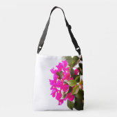 Pink Floral Bloom Crossbody Tas (Achterkant)