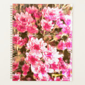 Pink Floral Bloom Pattern – Soft Botanical Design Planner (Voorkant)
