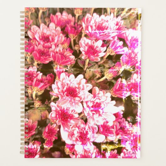 Pink Floral Bloom Pattern – Soft Botanical Design Planner (Voorkant)