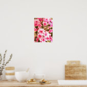 Pink Floral Bloom Pattern – Soft Botanical Design Poster (Keuken)